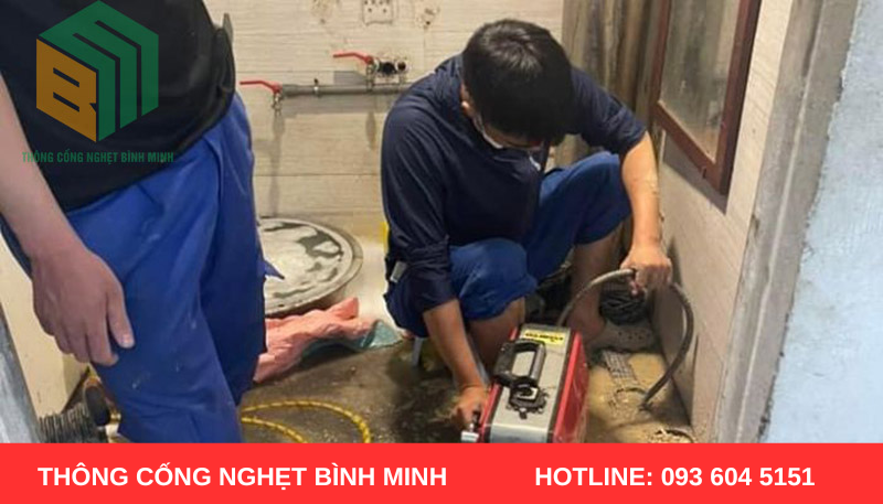 Bình Minh chuyên thông cống nghẹt chuyên nghiệp, giá rẻ