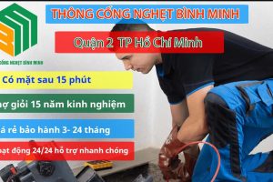 Thông cống nghẹt do dầu mỡ tại Quận 2 giá rẻ 100k bảo hành 2 năm