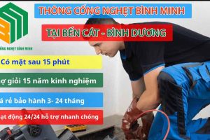 Thông Cống Nghẹt Bến Cát Giá Rẻ, Sạch 100%, BH 24 Tháng