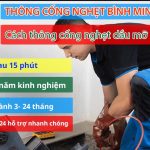cách thông cống nghẹt dầu mỡ