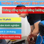 thông cống nghẹt bằng baking soda