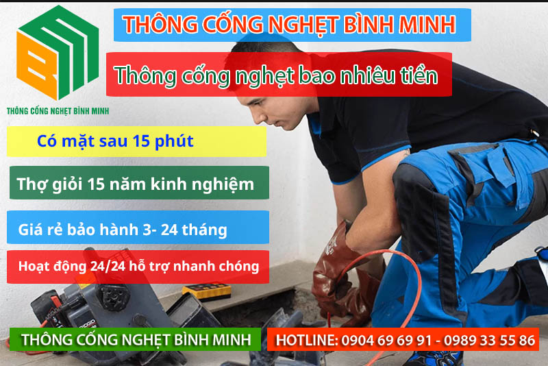 thông cống nghẹt bao nhiêu tiền?