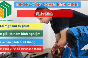 Thông cống nghẹt Bình Định giá rẻ 99k [BH 5 Năm] Sạch 100%