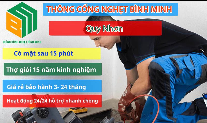 Thông cống nghẹt Quy Nhơn