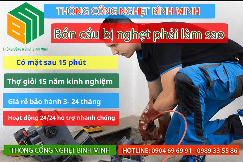 Bồn cầu bị nghẹt phải làm sao