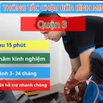 Thông tắc chậu rửa Quận 3