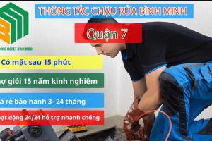 Dịch vụ thông tắc chậu rửa Quận 7 chuyên nghiệp giá rẻ chỉ từ 50k