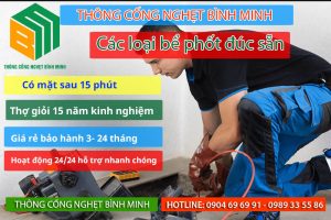 Giới thiệu các loại bể phốt đúc sẵn phổ biến trên thị trường