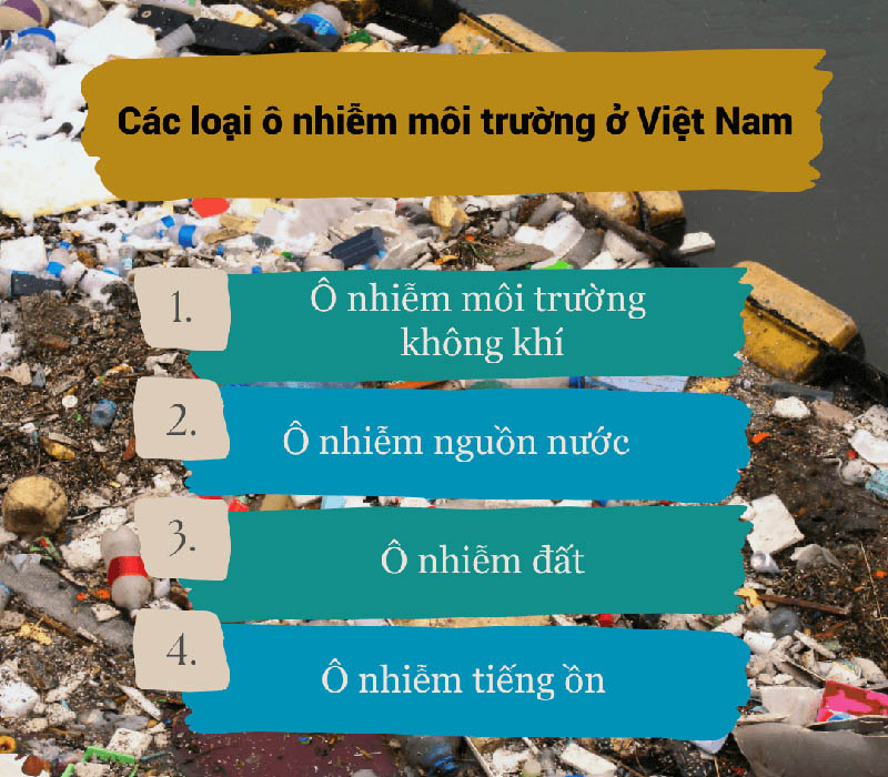 Các loại ô nhiễm môi trường là gì?