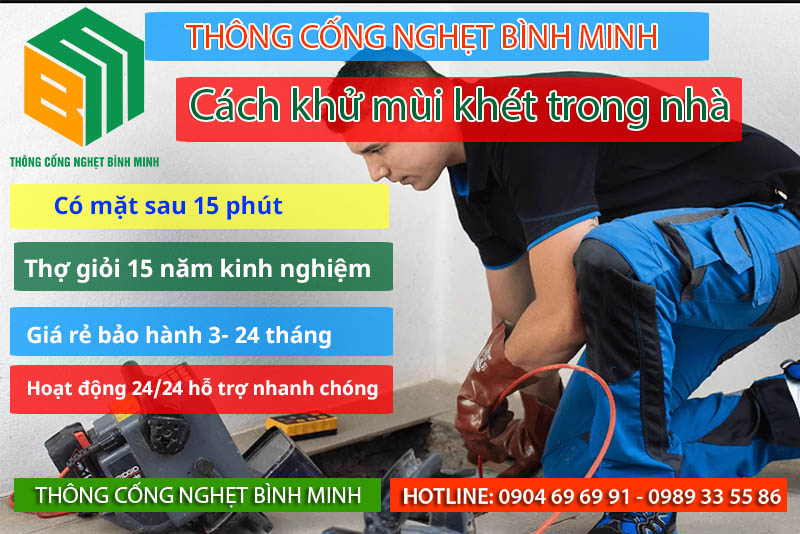 Cách khử mùi khét trong nhà