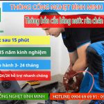 Thông bồn cầu bằng nước rửa chén