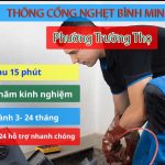 Thông cống nghẹt phường Trường Thọ