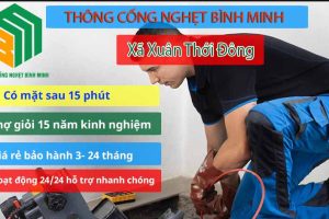 Dịch vụ thông cống nghẹt Xã Xuân Thới Đông có mặt sau 30 phút