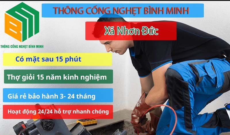 Thông cống nghẹt Xã Nhơn Đức