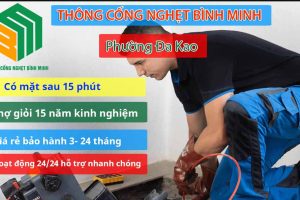 Dịch Vụ Thông Cống Nghẹt Phường Đa Kao Hiệu Quả, Nhanh Chóng, Giá 100k