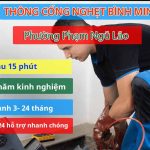 thông cống nghẹt phường Phạm Ngũ Lão
