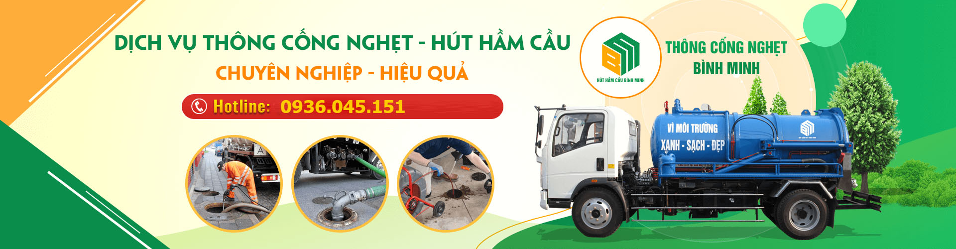 Bình Minh – Đơn vị hút hầm cầu uy tín