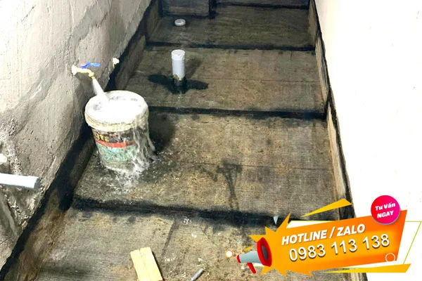 Công trình hoàn thiện chống thấm tại Hoàng Mai