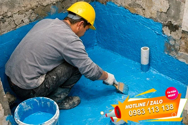 Dấu hiệu thấm dột trần nhà vệ sinh tại Hoàng Mai